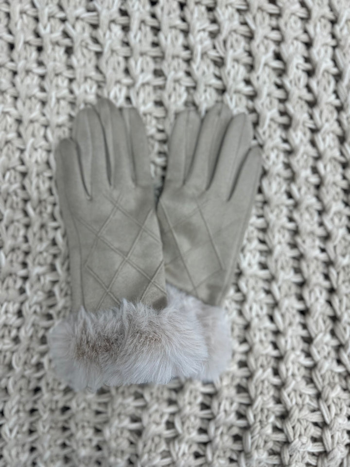 Snowbunny Suede Gloves