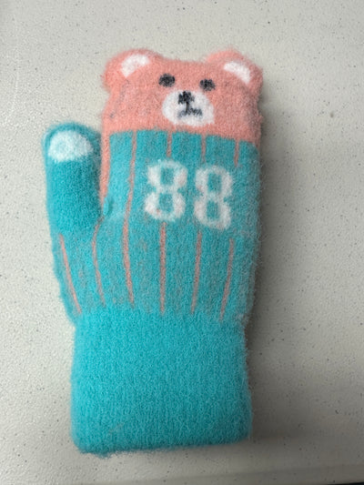 Baseball Bear Kids Gloves