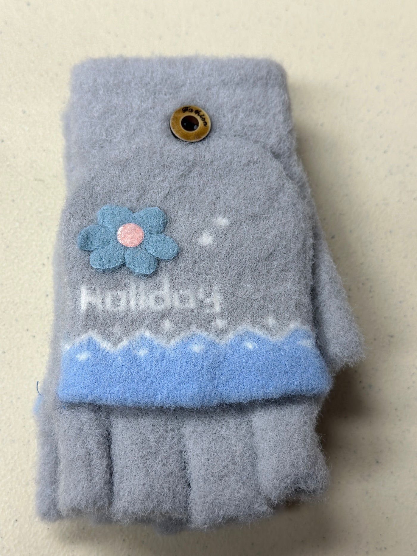 Holiday Flower Kid's Gloves