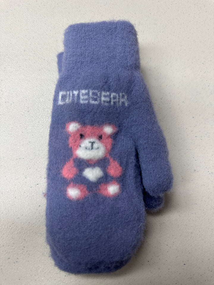 Cute Bear Kids Mittens