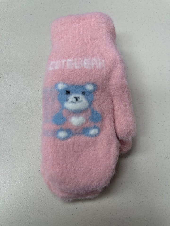 Cute Bear Kids Mittens