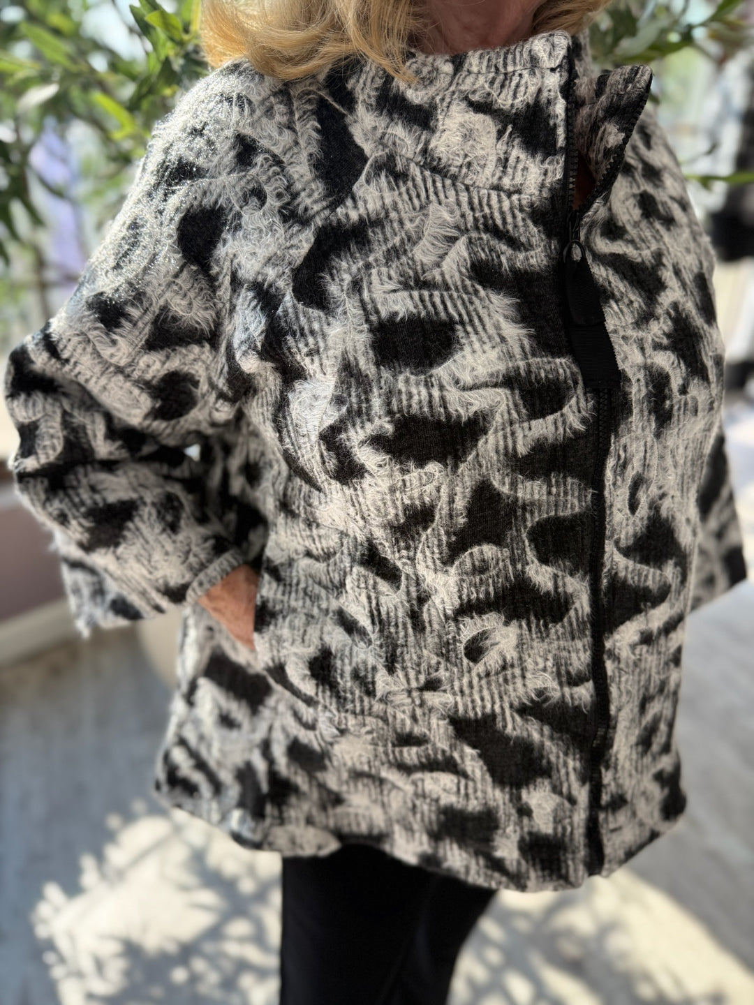 Midnight Swirls Felt Jacket