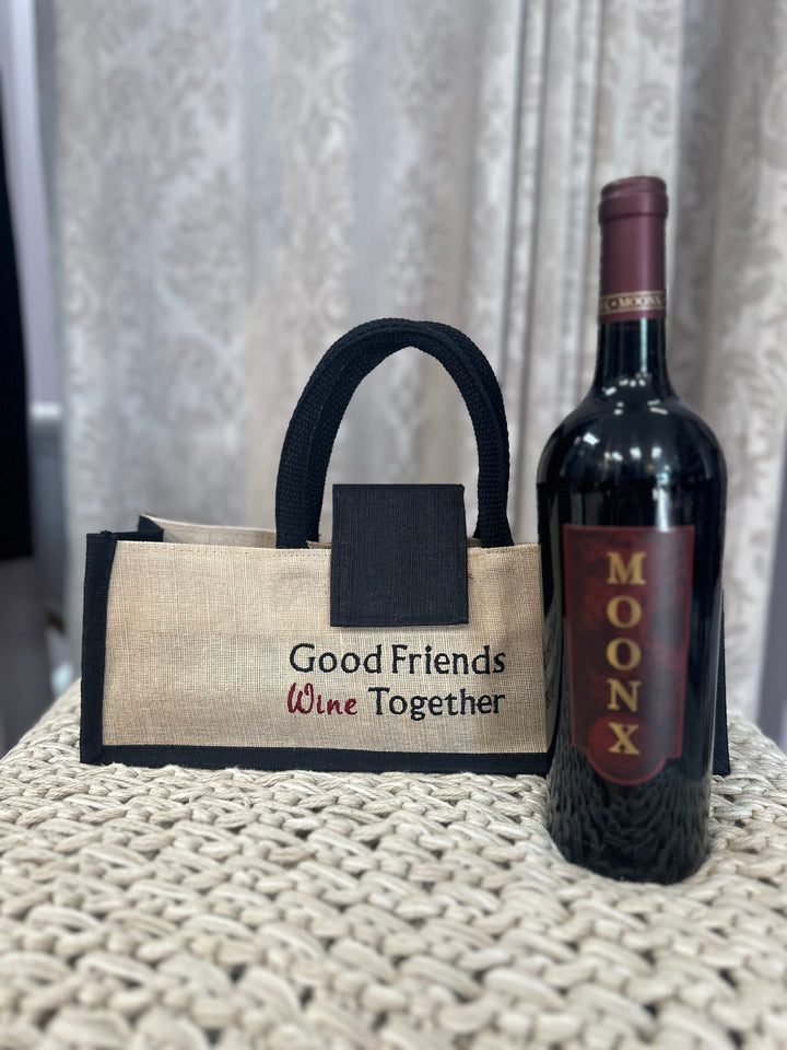 Good Friends Wine Together Wine Bag