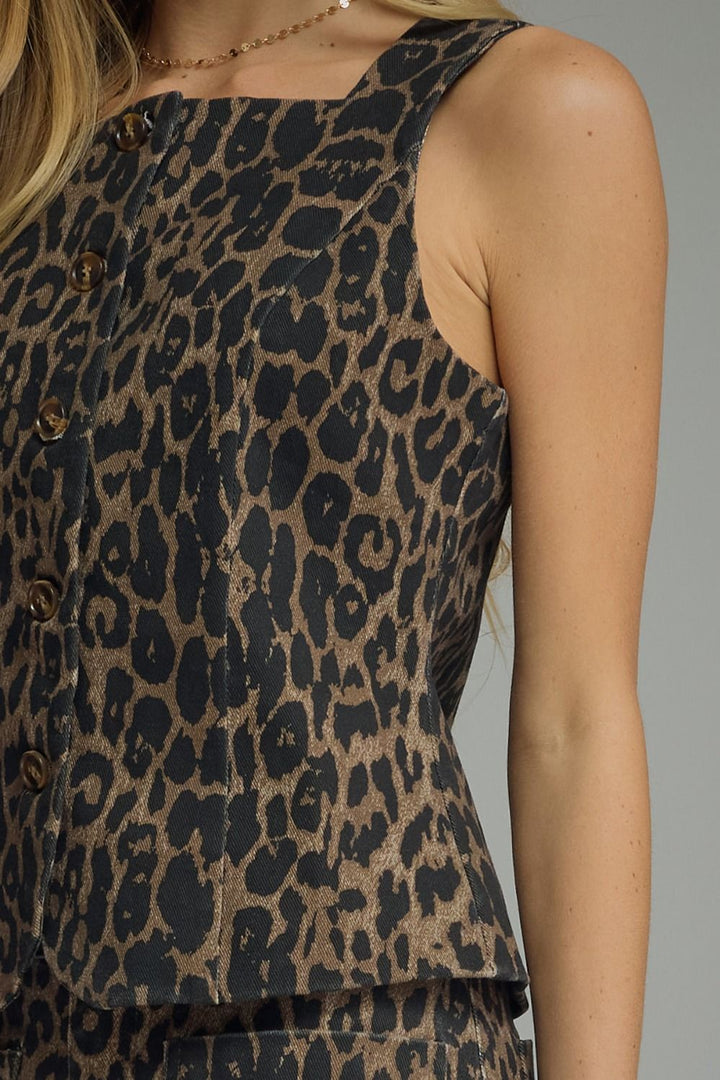 Catwalk Leopard Vest