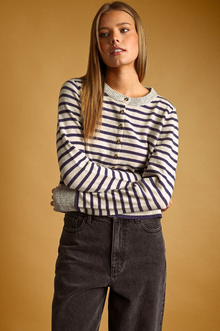 Harbor Stripe Cardigan