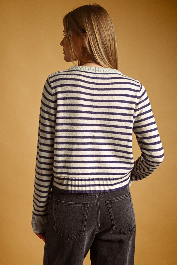 Harbor Stripe Cardigan