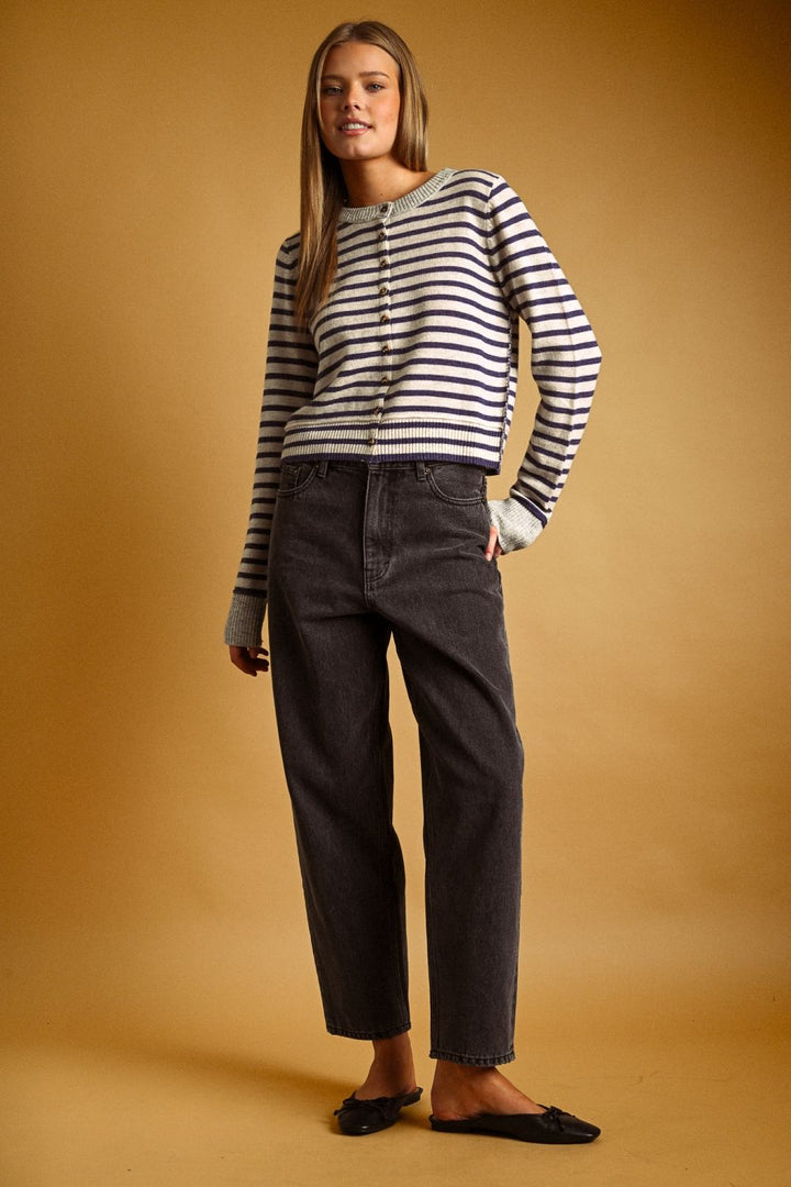 Harbor Stripe Cardigan