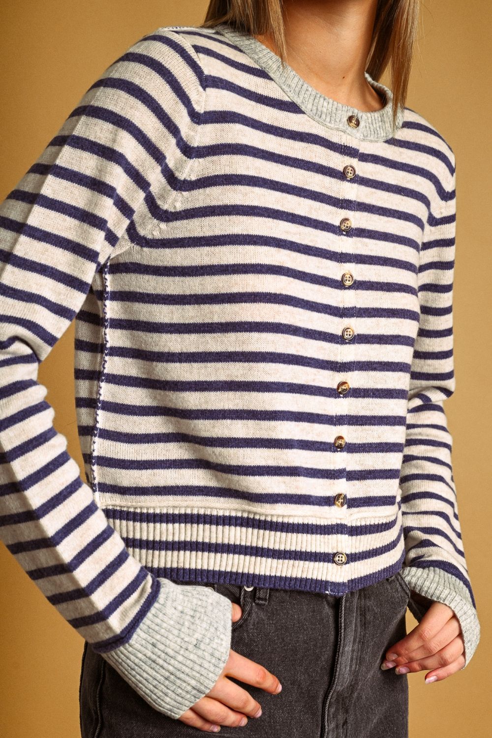Harbor Stripe Cardigan