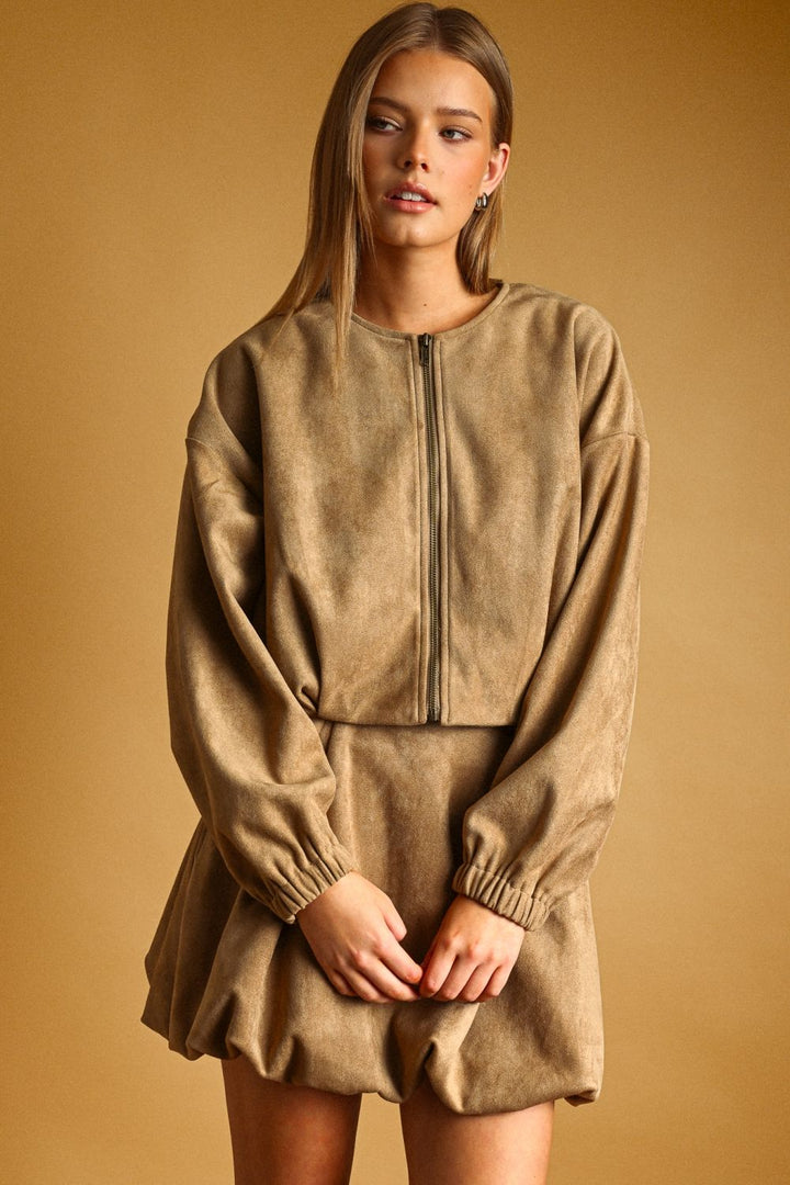 Mocha Muse Suede Jacket