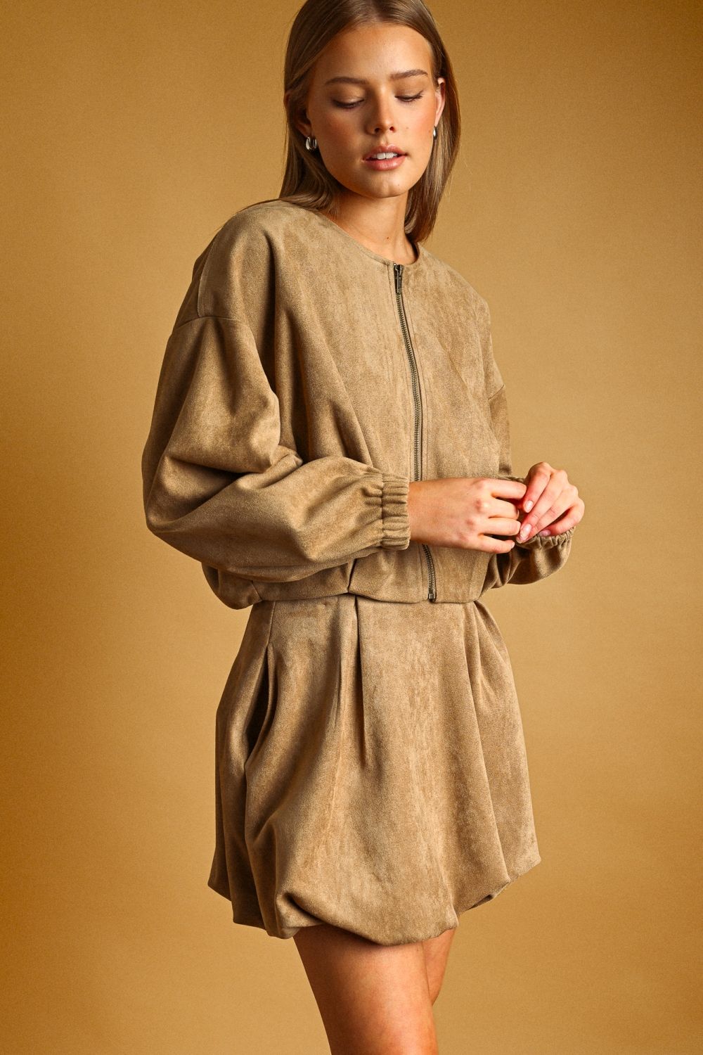 Mocha Muse Suede Jacket