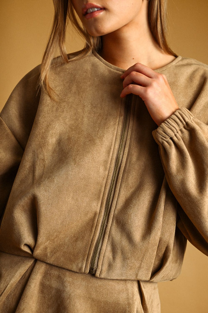 Mocha Muse Suede Jacket