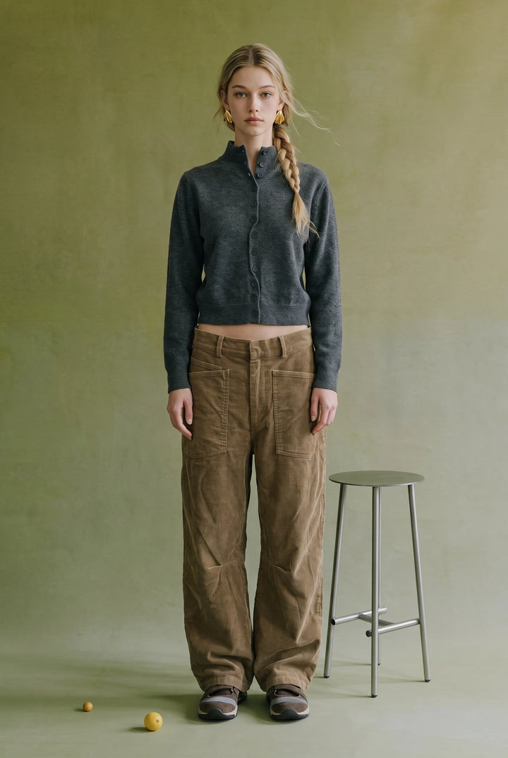Windsor High Neck Cardigan