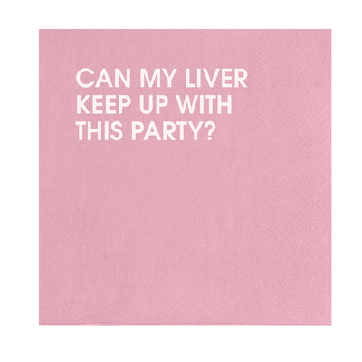 Can My Liver Keep Up Cocktail Napkin