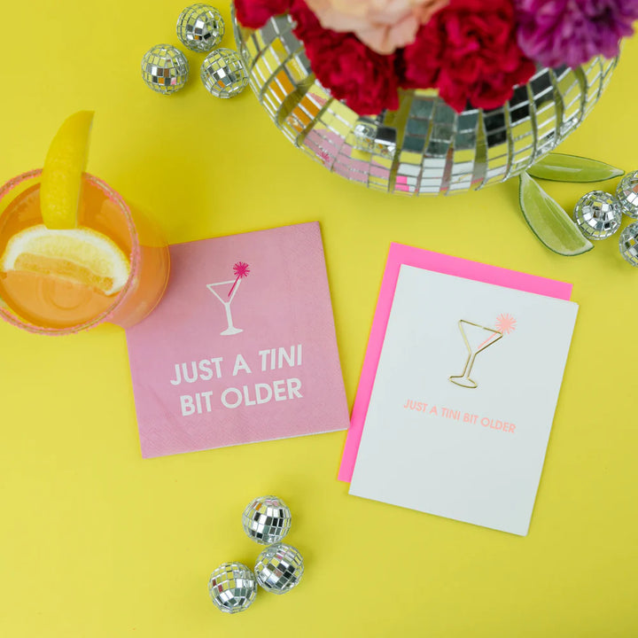 Just a Tini Bit Older Cocktail Napkin
