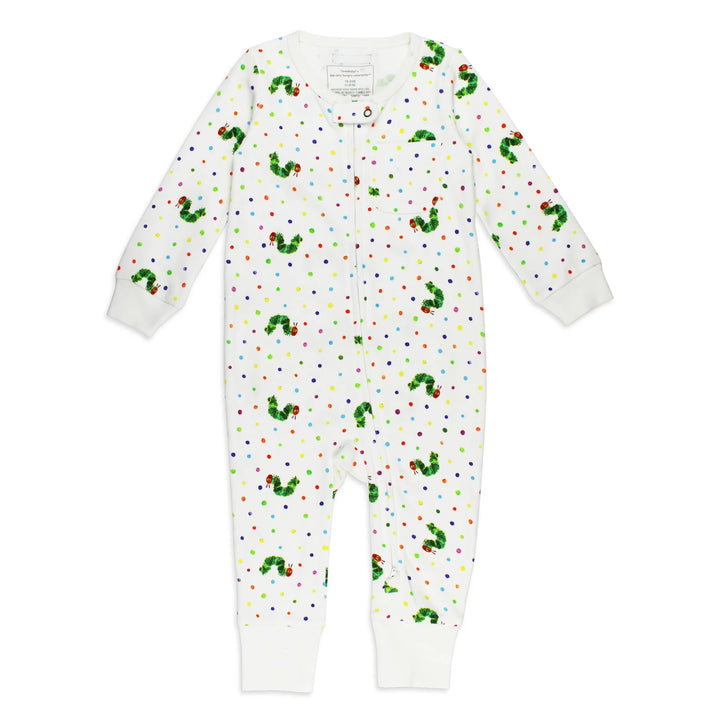 Footless Zipper Romper, Caterpillar