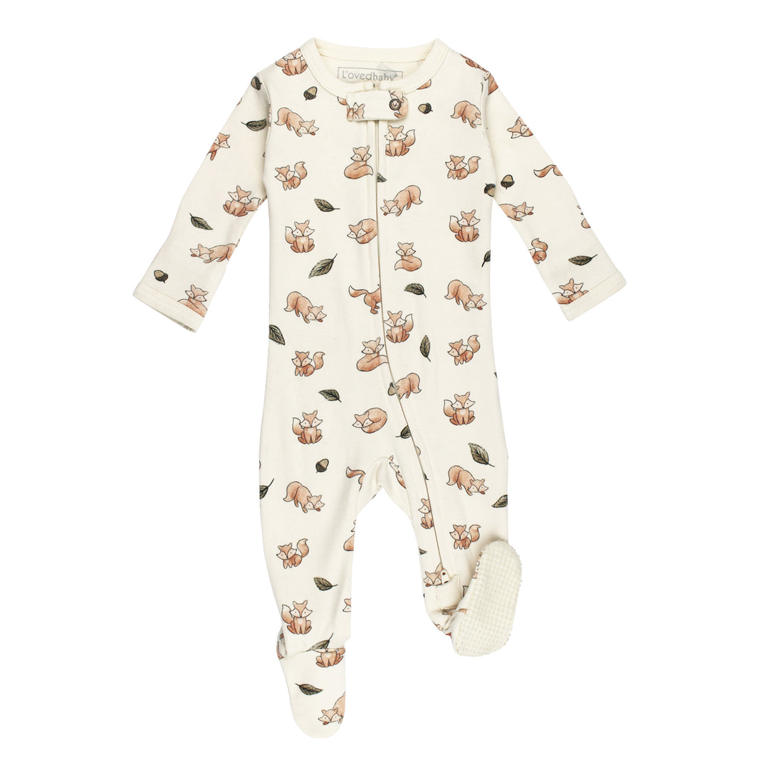 Baby Zipper Footie PJs, Foxy