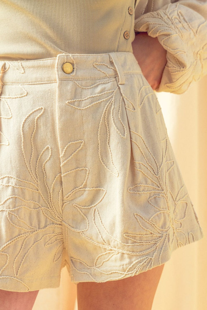 Mychaela Linen Shorts