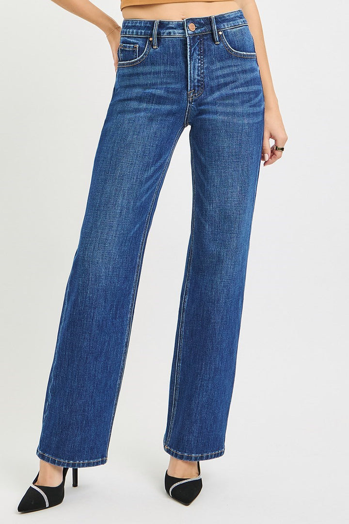 High Rise Straight Leg Jean