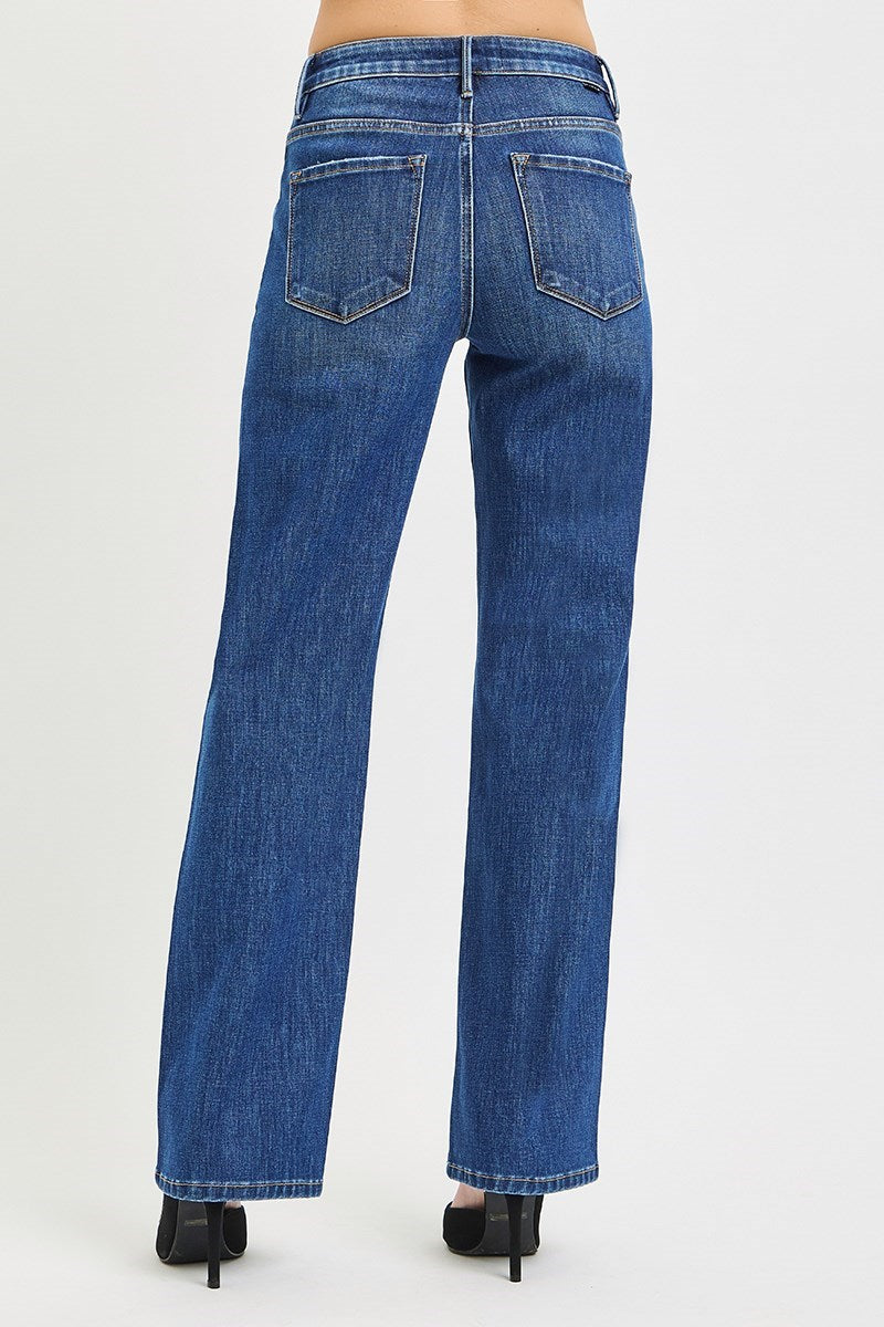 High Rise Straight Leg Jean