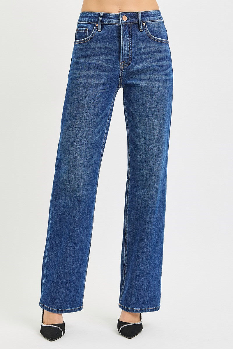 High Rise Straight Leg Jean