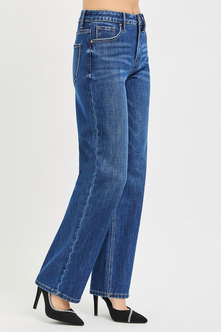 High Rise Straight Leg Jean