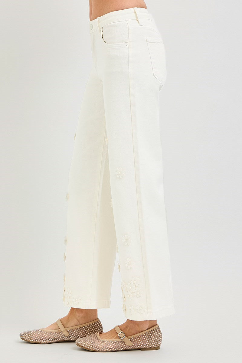 Petal Pearl Crop Jeans