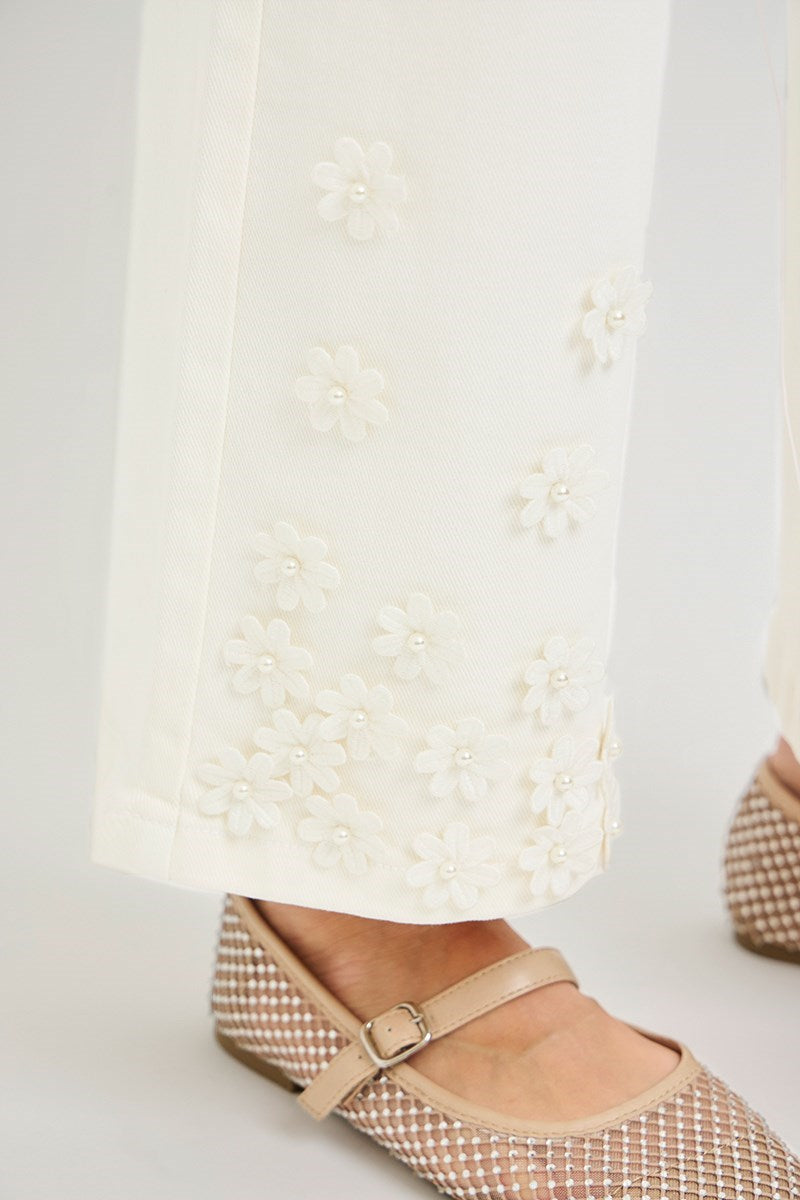 Petal Pearl Crop Jeans