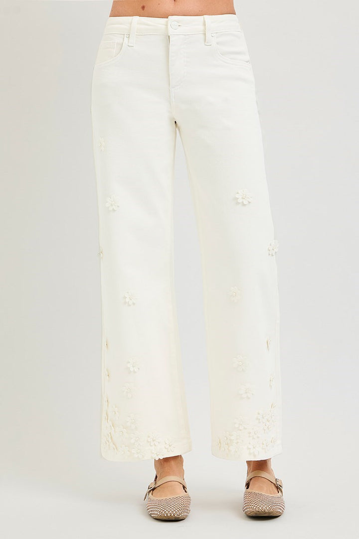 Petal Pearl Crop Jeans