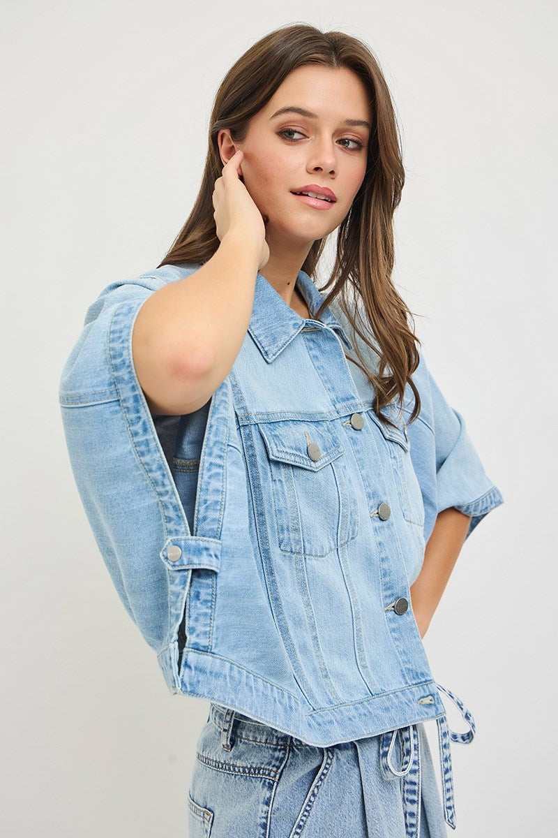 Blue Skies Denim Cape