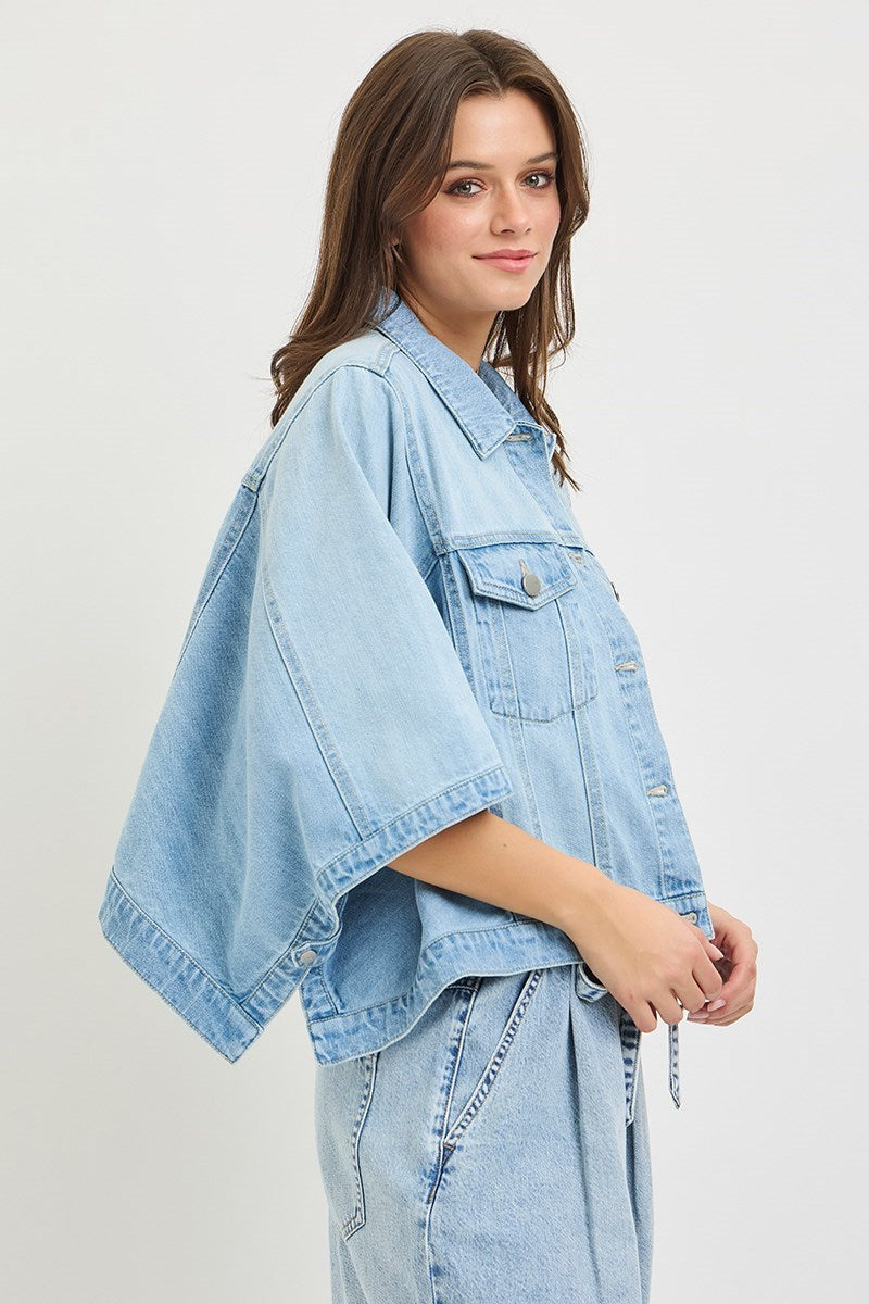 Blue Skies Denim Cape