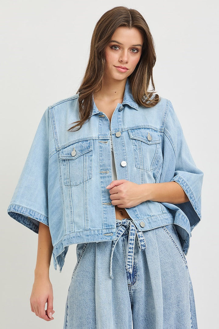 Blue Skies Denim Cape