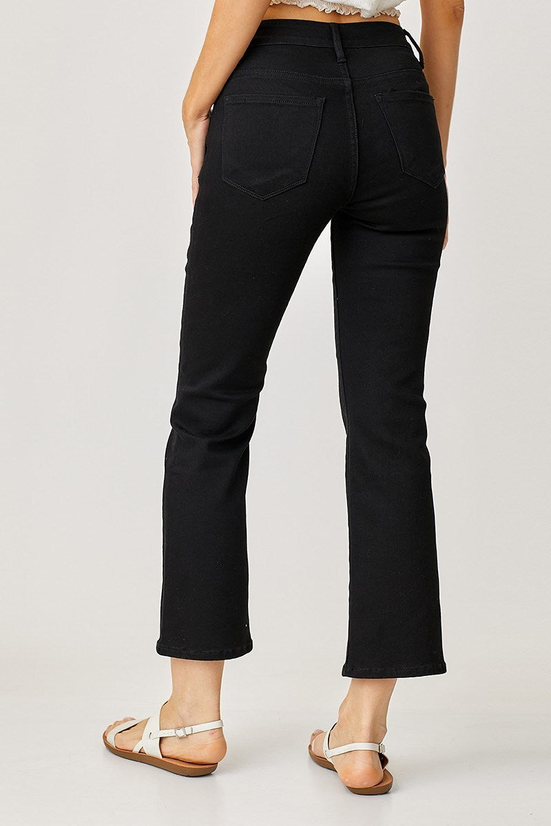 Ana Mid Rise Crop Straight Jean