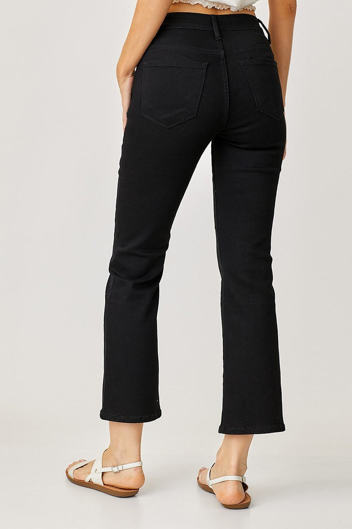 Ana Mid Rise Crop Straight Jean
