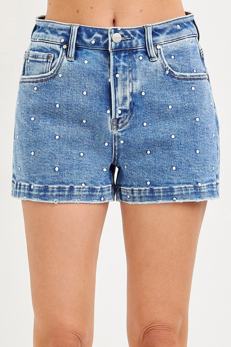 Dotty Denim Shorts