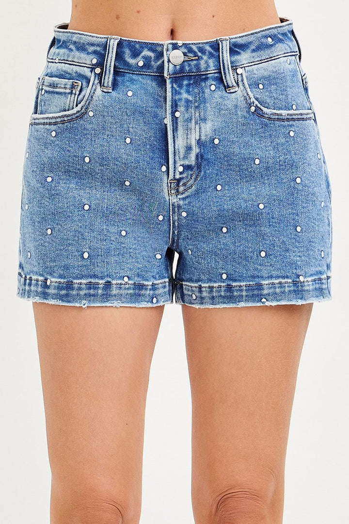 Dotty Denim Shorts