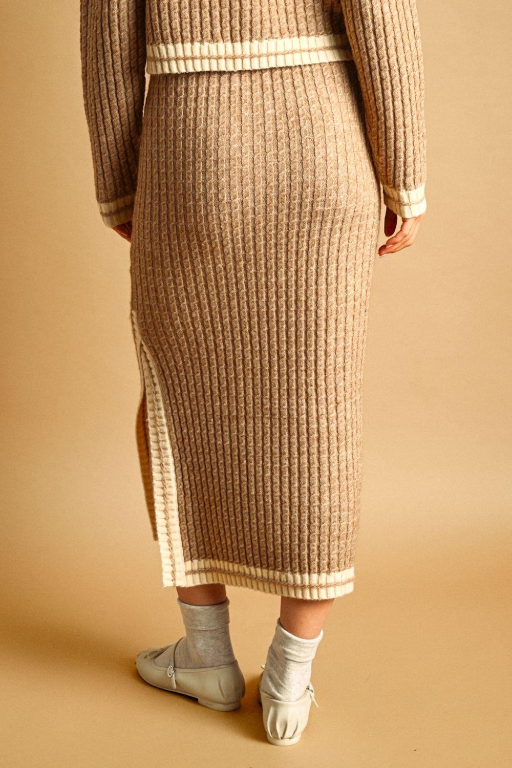 Audra Cable Knit Skirt