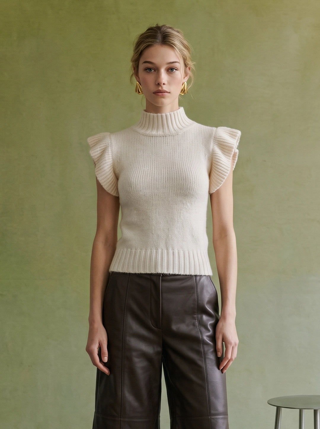 Winnie Flutter Sleeve Sweater