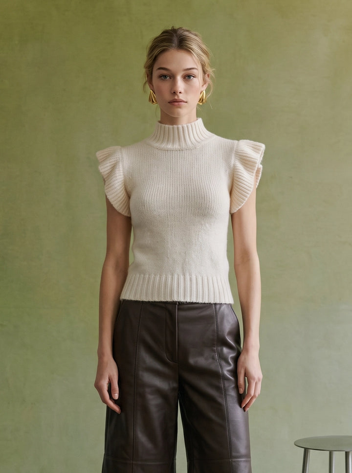 Winnie Flutter Sleeve Sweater