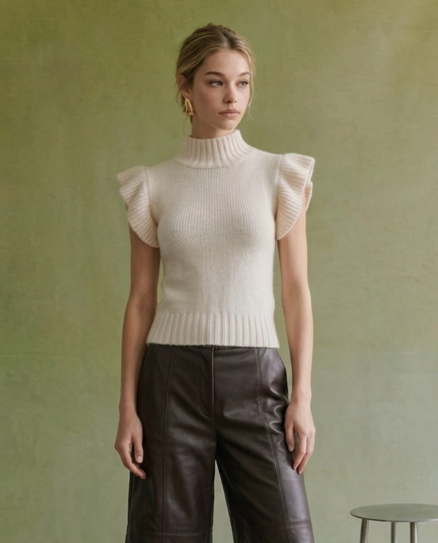 Winnie Flutter Sleeve Sweater