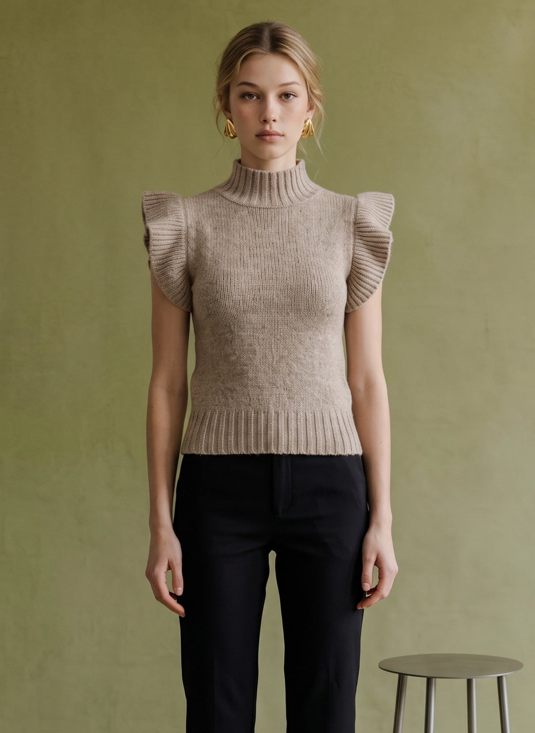 Winnie Flutter Sleeve Sweater
