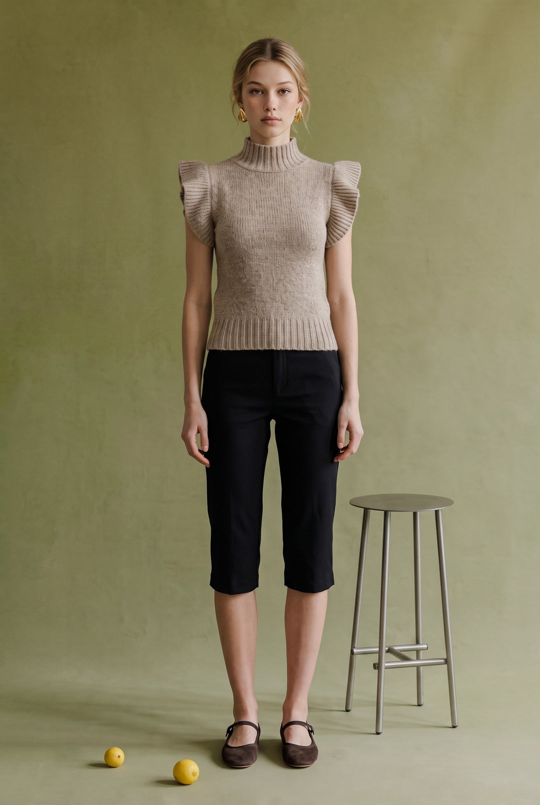 Winnie Flutter Sleeve Sweater