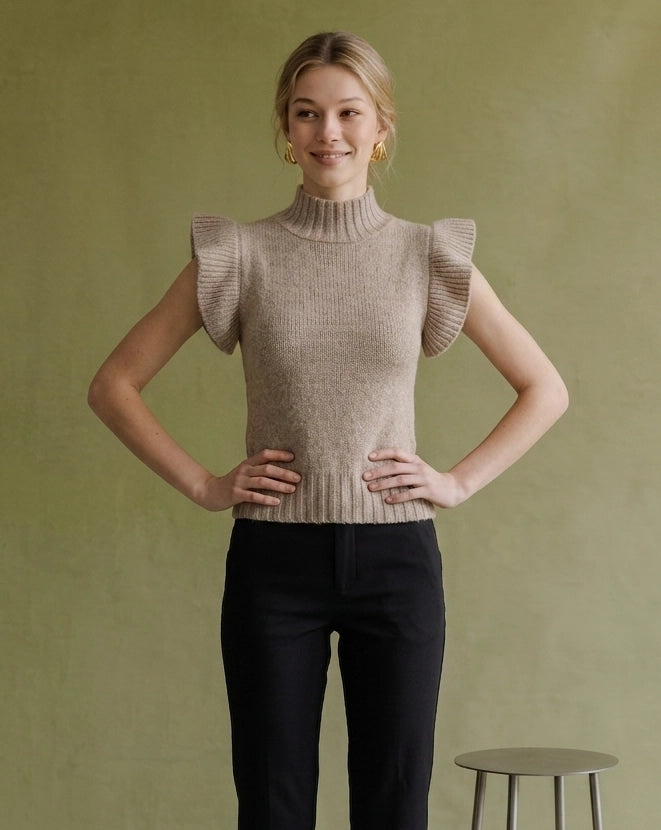 Winnie Flutter Sleeve Sweater
