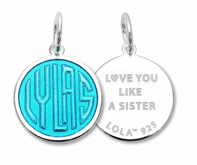 LYLAS (Love You Like A Sister) Pendant, Small, 19mm
