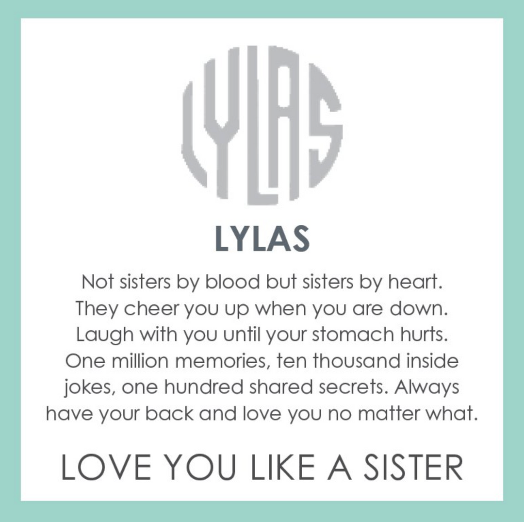 LYLAS (Love You Like A Sister) Pendant, Small, 19mm