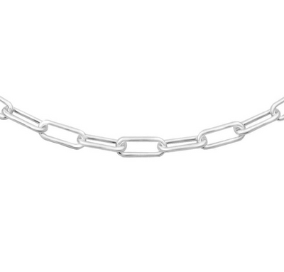 Oval Chain, Silver, 5.2mm