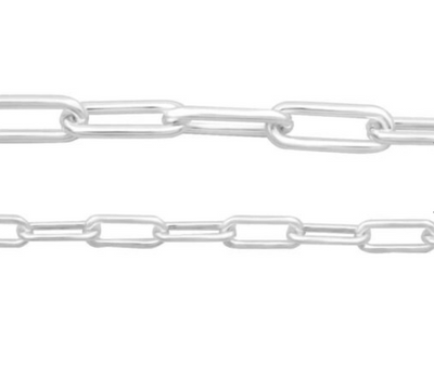 Oval Chain, Silver, 5.2mm