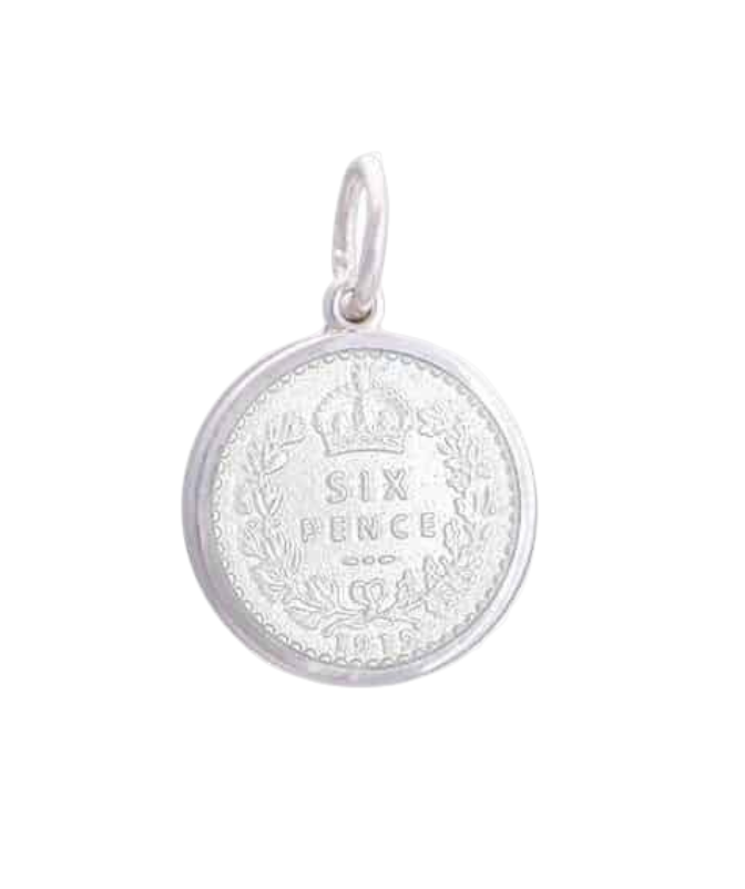 Six Pence Pendant, Small, 19mm