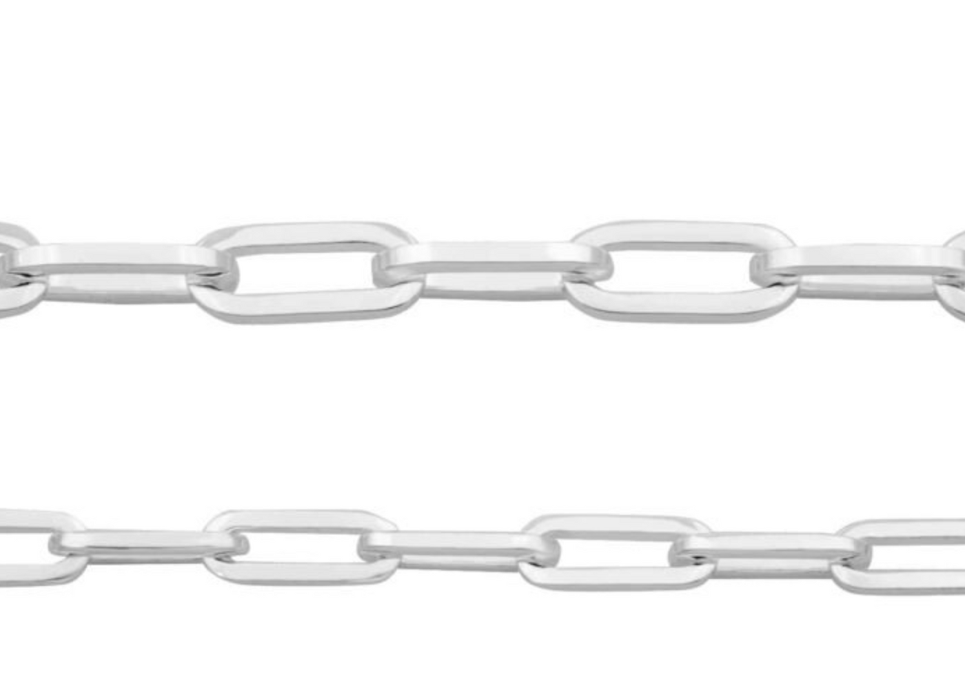 Oval Double Wrap Bracelet, Silver, 5.2mm