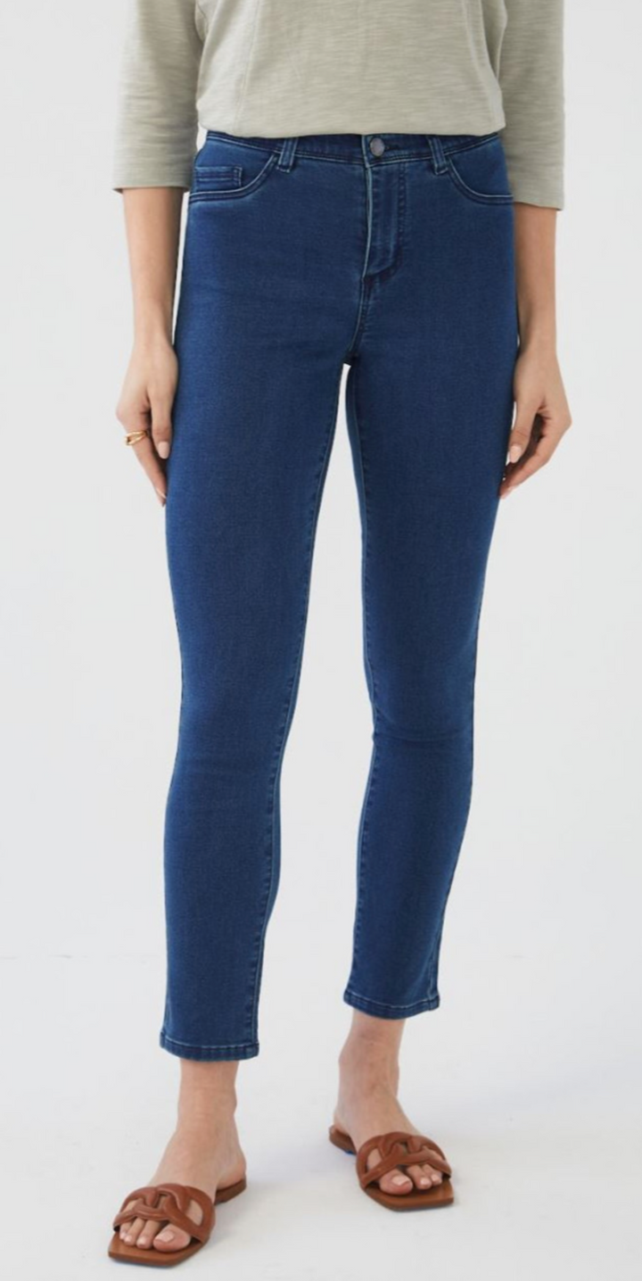 Olivia Slim Ankle Jean, Dark Indigo