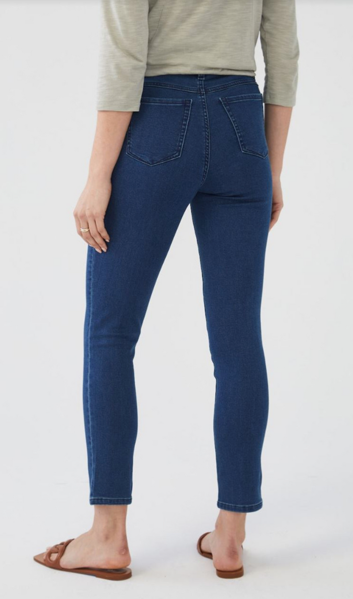 Olivia Slim Ankle Jean, Dark Indigo